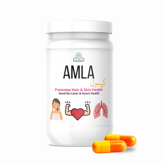 Organic Amla Capsules – 100% Pure Amla Powder | Vitamin C, Immunity & Skin Support |