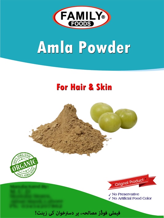 Organic Dry Amla Powder for Hair & Skin.
