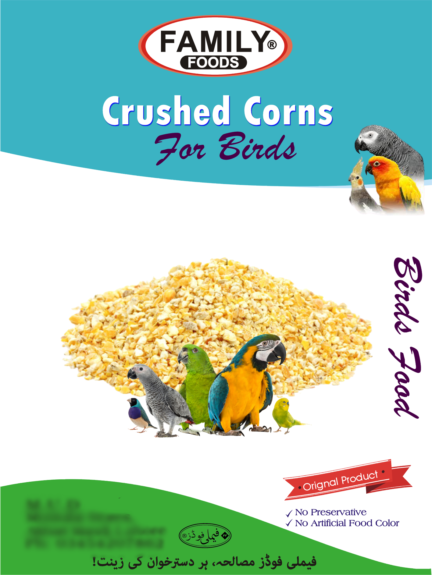 Crushed Corn for Birds, Budgies, Lovebirds & Parrots