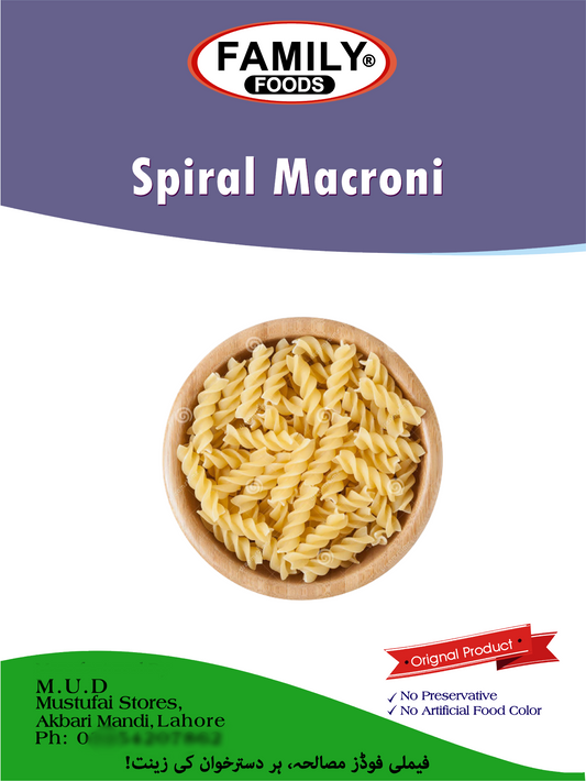 Spiral Macaroni Pasta - Rotini Shape - |Spiral| - 1 Kg