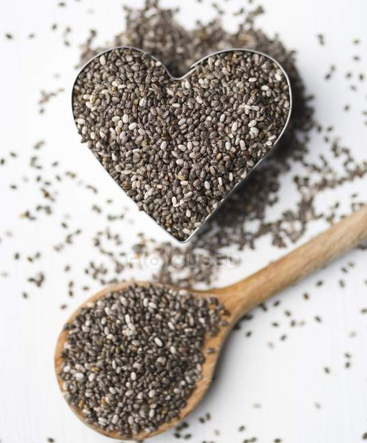 Organic Chia Seeds - Full Of Omega, Calcium, Fiber, Vitamins.