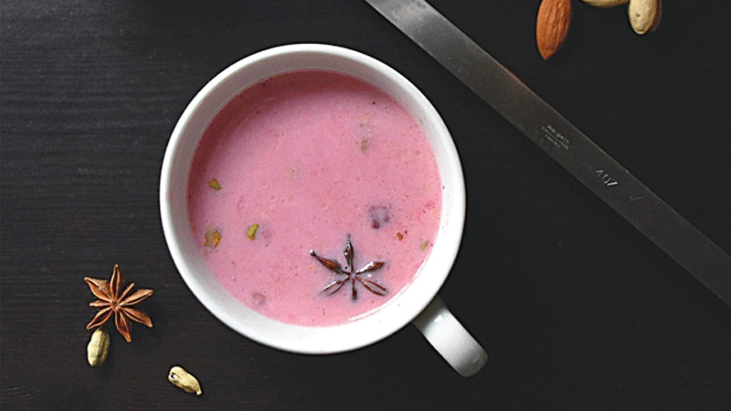 Pink Kashmiri Tea - Kashmiri Pink Leaves.